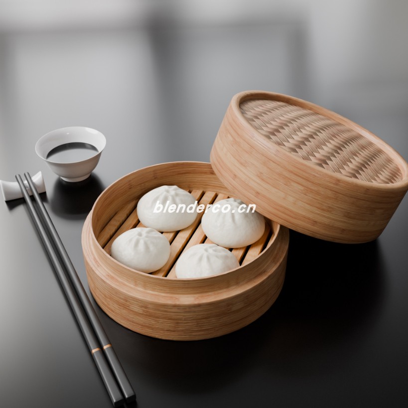 CC0自制包子小笼包中式食物