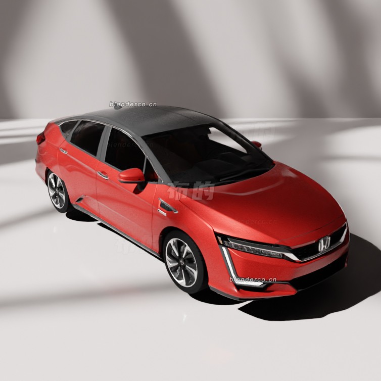 blender本田汽车模型_blender布的13