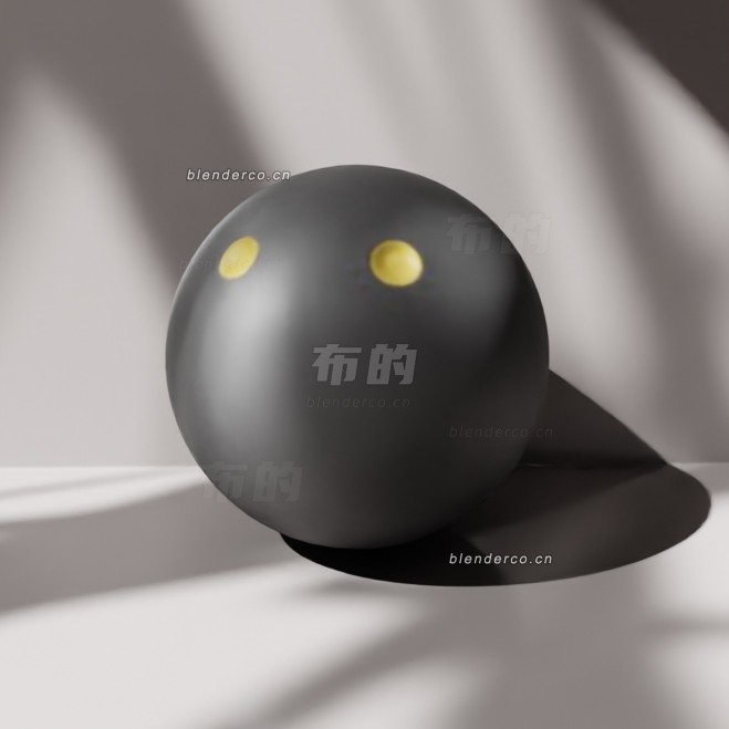 blender壁球模型_blender布的56