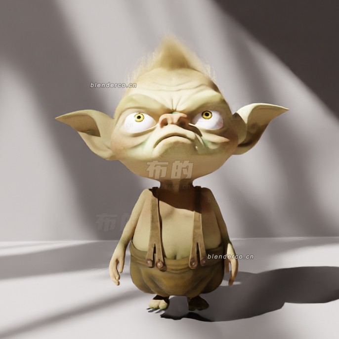 blender小恶魔模型_blender布的32