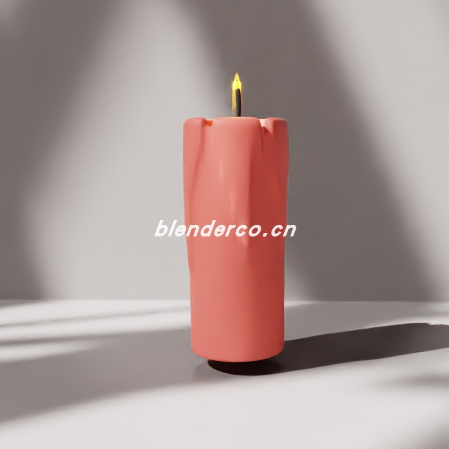 blender蜡烛模型_blender布的151