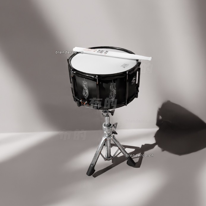 blender军鼓及支架模型_blender布的112