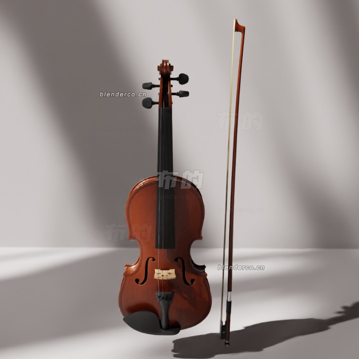 blender小提琴模型_blender布的151