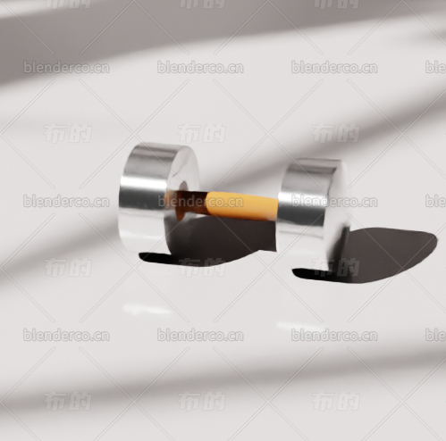 blender哑铃20kg 健身器材blender布的模型7