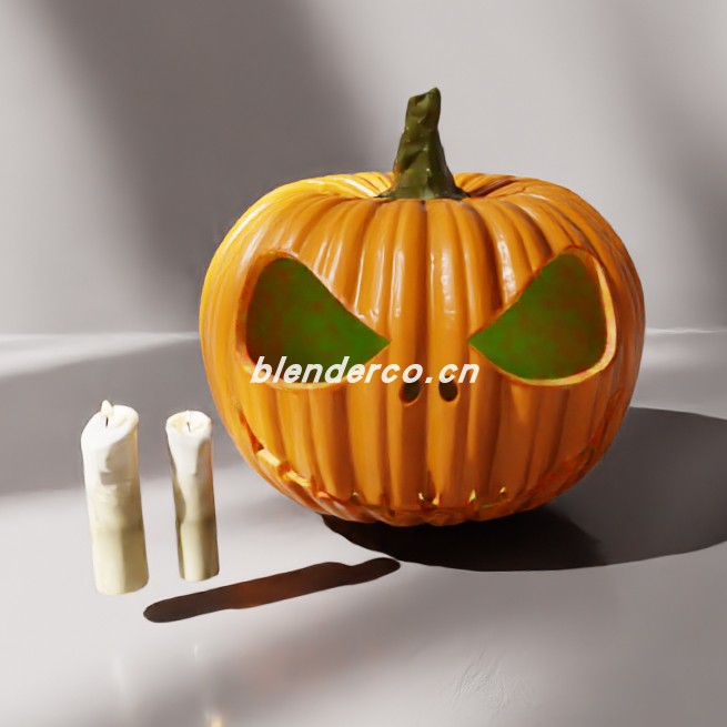 blender万圣节南瓜模型_blender布的12