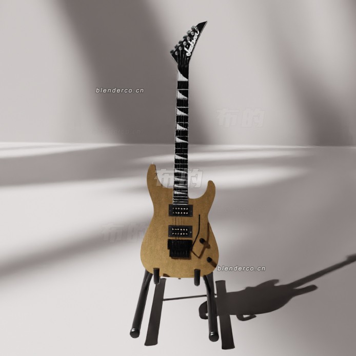 blender杰克逊JS32迪基电吉他模型_blender布的178