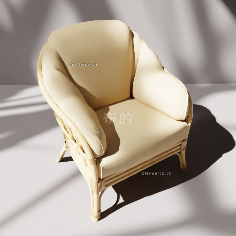 blender沙发藤椅模型_blender布的10