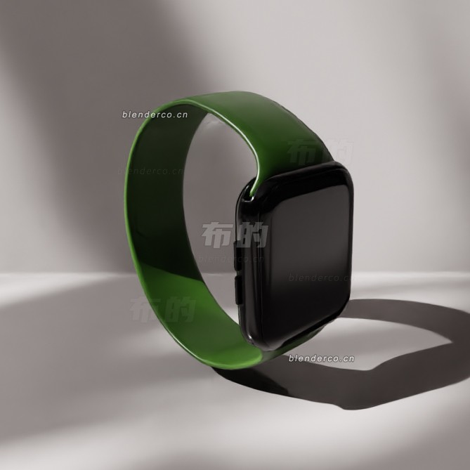 blender苹果手表系列6模型_blender布的54