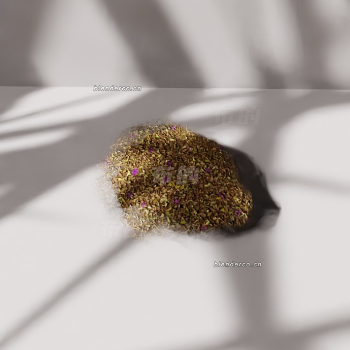 blender干草药模型_blender布的07