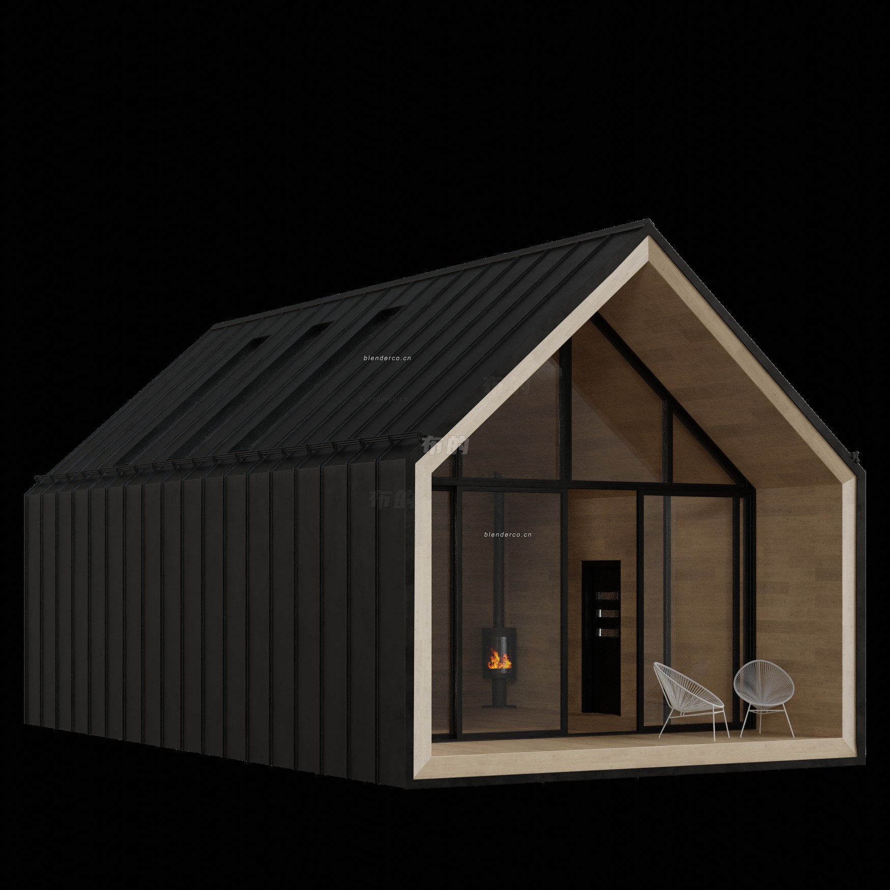 blender谷仓模型_blender布的01