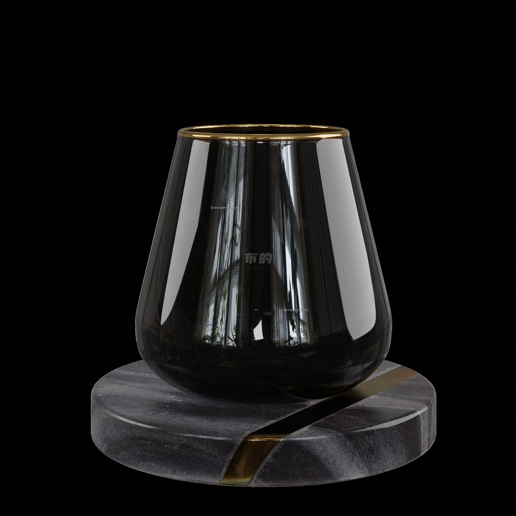 blender黑色杯子模型_blender布的27
