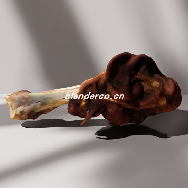 blender烤腿模型_blender布的81