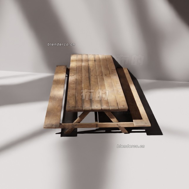 blender木桌模型_blender布的240
