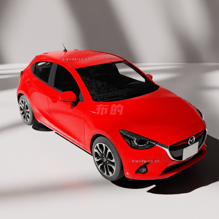 blender马自达汽车模型_blender布的74