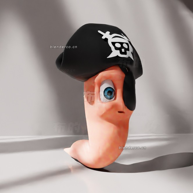blender海盗虫模型_blender布的43