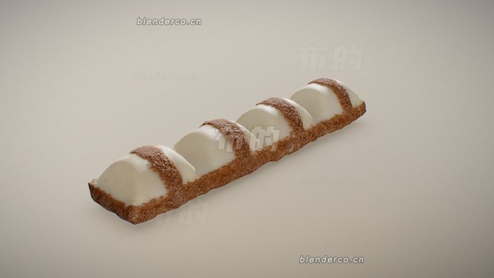 blender糕点模型_blender布的11