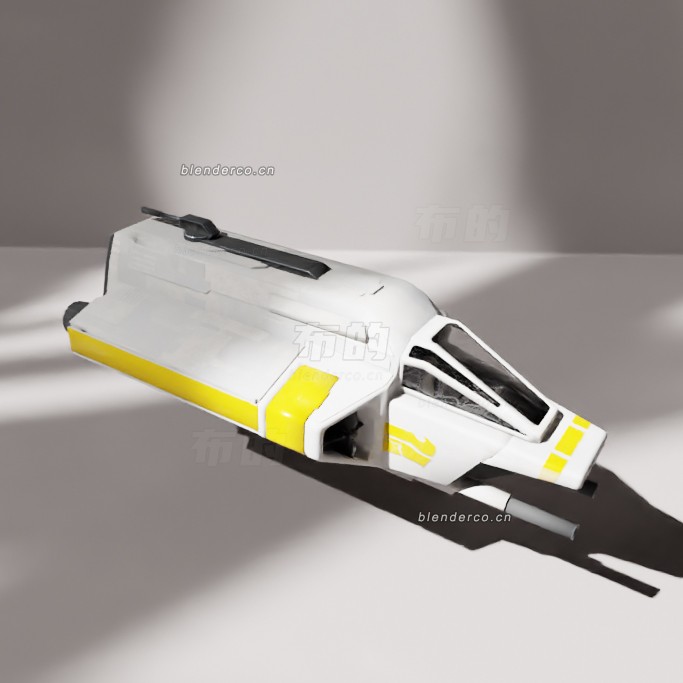 blender幻影太空船模型_blender布的20