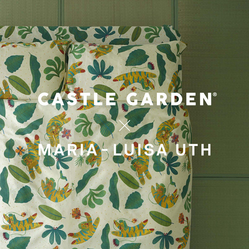 CASTLE GARDEN RECOMMENDED DESIGNER ORIGINAL BAMBOO FESTIVAL COTTON ALL-COTTON BED WITH SUPPLIES FOUR SETS OF JUNGLE SMALL TIGER