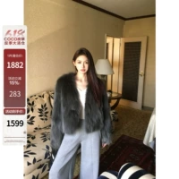 Coco Fur ‘Rich Coffee 'Multi -Color New Imported Fox Hair Winter Mear Coat Женская молодая модель