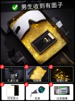 Зажигалка, массажер, черная подарочная коробка, защита глаз