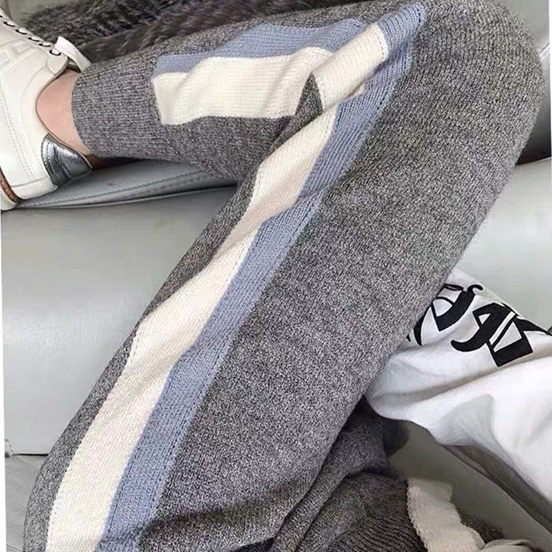 Pregnant Woman Pants Spring Autumn Style Net Red New Collared Knitted Pants Spring Autumn Clothing Winter Casual Sports Pants Kharen Pants Woman-Taobao