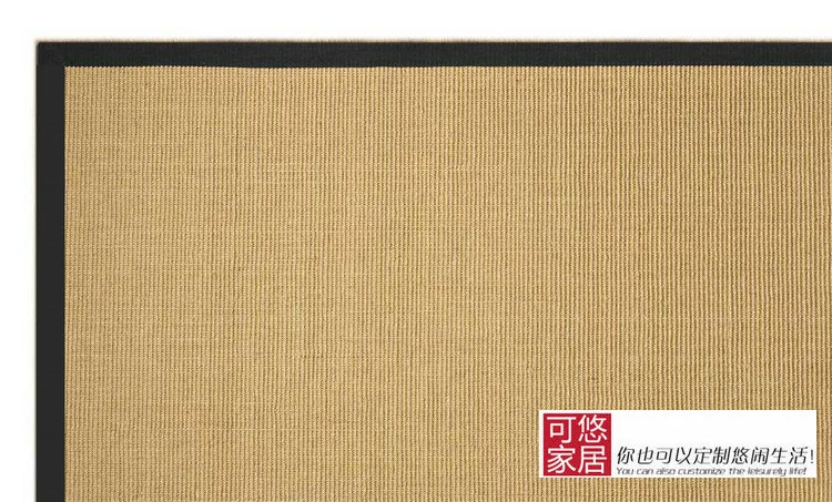 Sisal gai rơm thảm tùy chỉnh chống trượt nhà Trung Quốc phòng khách Mỹ bàn cà phê phòng ngủ có thể nhàn nhã thảm - Thảm