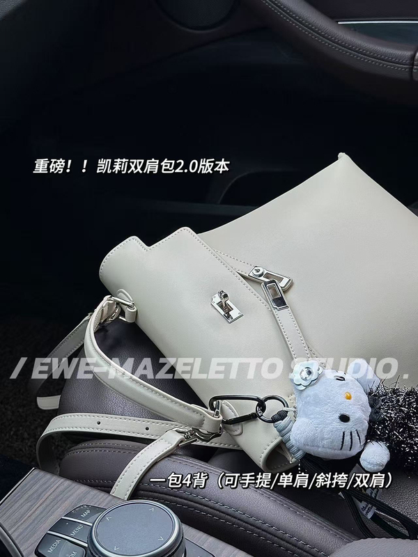 [Ewe Sleeps at Three O'Clock] Korean Women's High School 2.0 Version Genuine Leather Niche Backpack 1 Pack 4 Backpacks