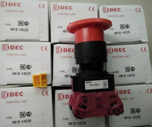Original IDEC and spring emergency stop switch HW1B-V402R HW1B-V411R HW-CB02