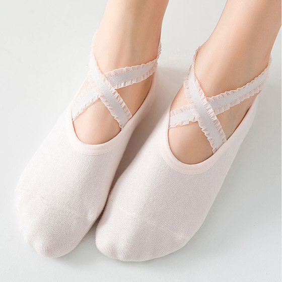 Yoga Socks Summer Cross-Tie Half-Finger Five-Finger Yoga Socks with Holes for Yoga Dance Sports Gym Socks