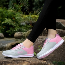 Huili flat single-wave shoes autumn and winter new middle-aged mother shoes travel casual shoes womens leather non-slip sneakers