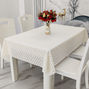 Pvc table cloth waterproof, scald and oil-proof dining table pad rectangular plastic glue tea table pad living room table cloth household use
