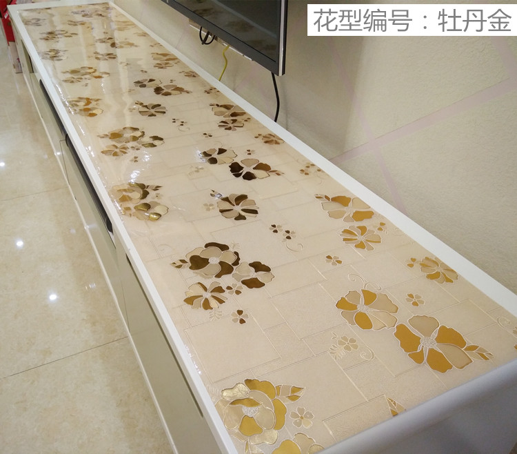 40cm rộng 50cm rộng mat tủ TV tủ TV kính mềm bàn cà phê vải không thấm nước chống nóng pad màu vải bảng - Khăn trải bàn khăn trải bàn kẻ caro