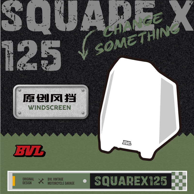 Suitable for Honda Zuma Squarex125 Modified Windshield, Windproof Injection-Molded Pc, Stainless Steel Bracket, Bvl Modification Suitable for Honda Zuma Squarex125 Modified Windshield, Windproof Injection-Molded Pc, Stainless Steel Bracket, Bvl Modification