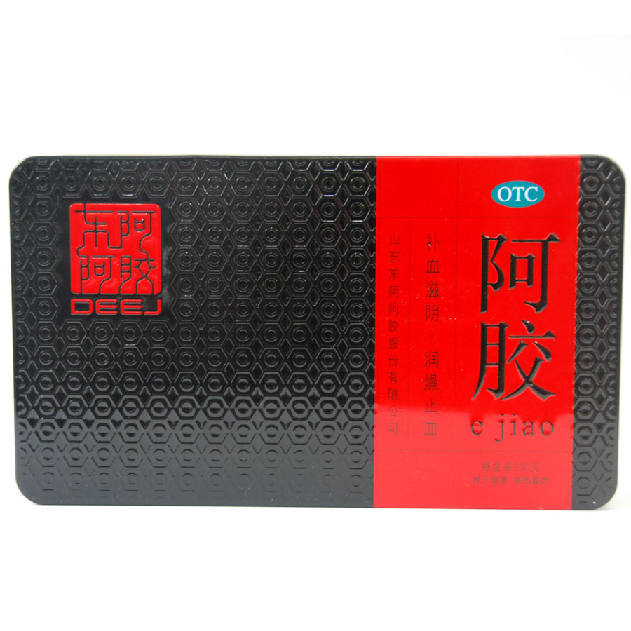【东阿阿胶】铁盒 500g/盒 补血止血 滋阴润燥肺燥 阿胶块包邮
