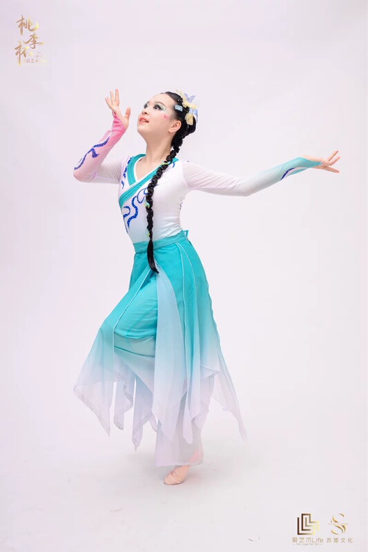 Taoli Cup Classical Dance Performance Costumes, Yu Diqiu Dance Costumes, Large Skirt Pants, Performance Costumes, Solo Dance Exam Costumes