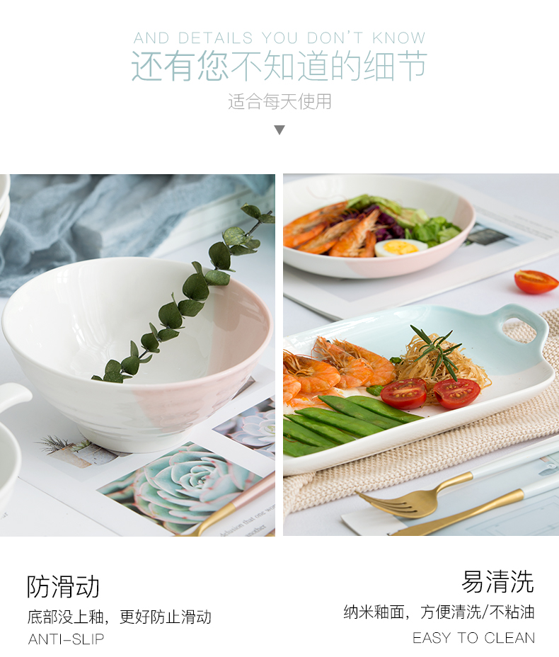 Jingdezhen 0 dish soup plate tableware suit contracted household ceramics creative the circular deep dish dish dish plate