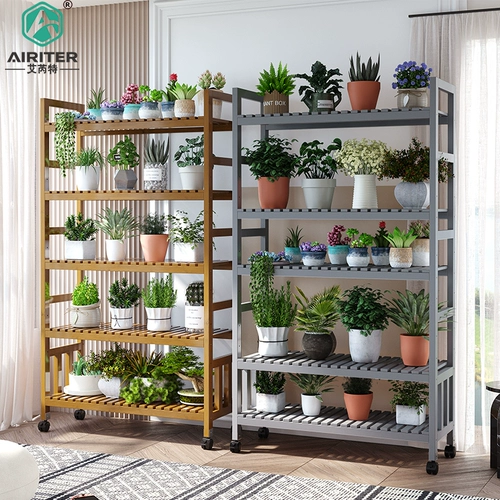 Цветочная стойка гостиная пол -на расстояние цветочных рамков на полке балкон.