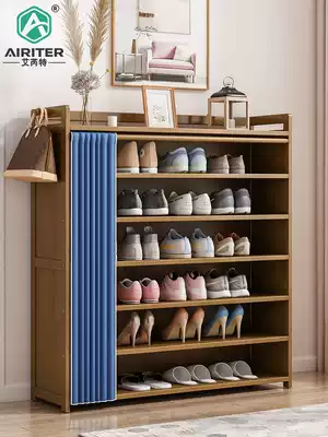 Shoe shelf simple doorway home economical shelf multi-layer doorless dustproof storage shoe cabinet interior looks good