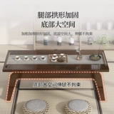 Журнальный столик для гостиной 2024, новая маленькая квартира, минималистский свет, роскошный новый китайский чайный столик, Интернет-стол для знаменитостей, эркерный столик, многоцелевой чайный столик