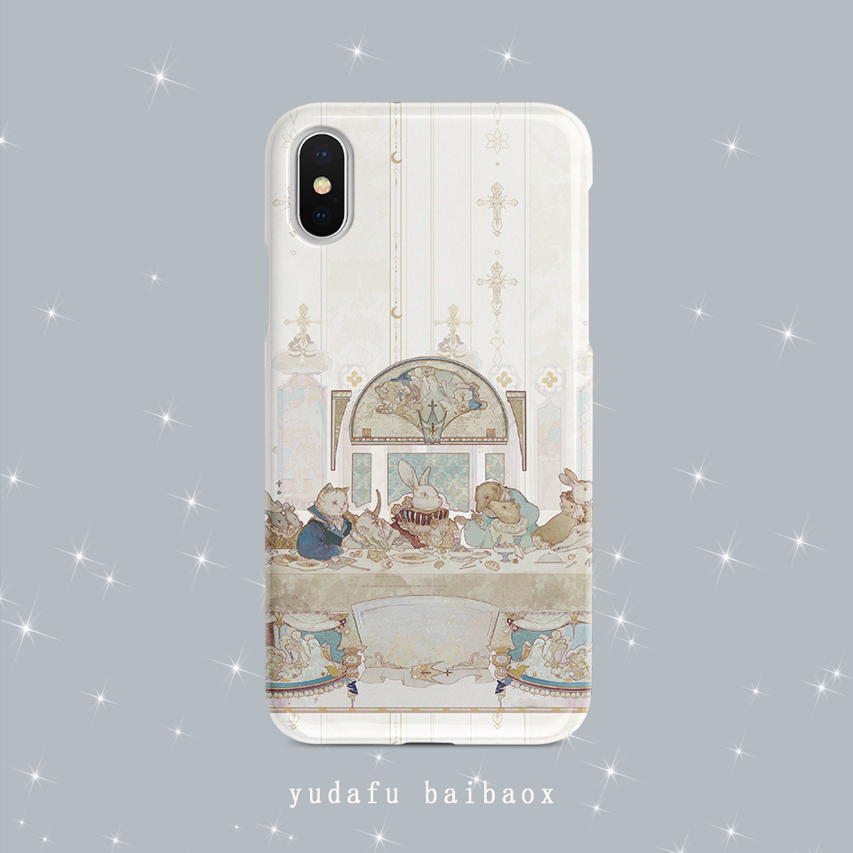 (final dinner) The vertical version of the original design is suitable for Apple X phone protection shell Android Huawei oppo softshell