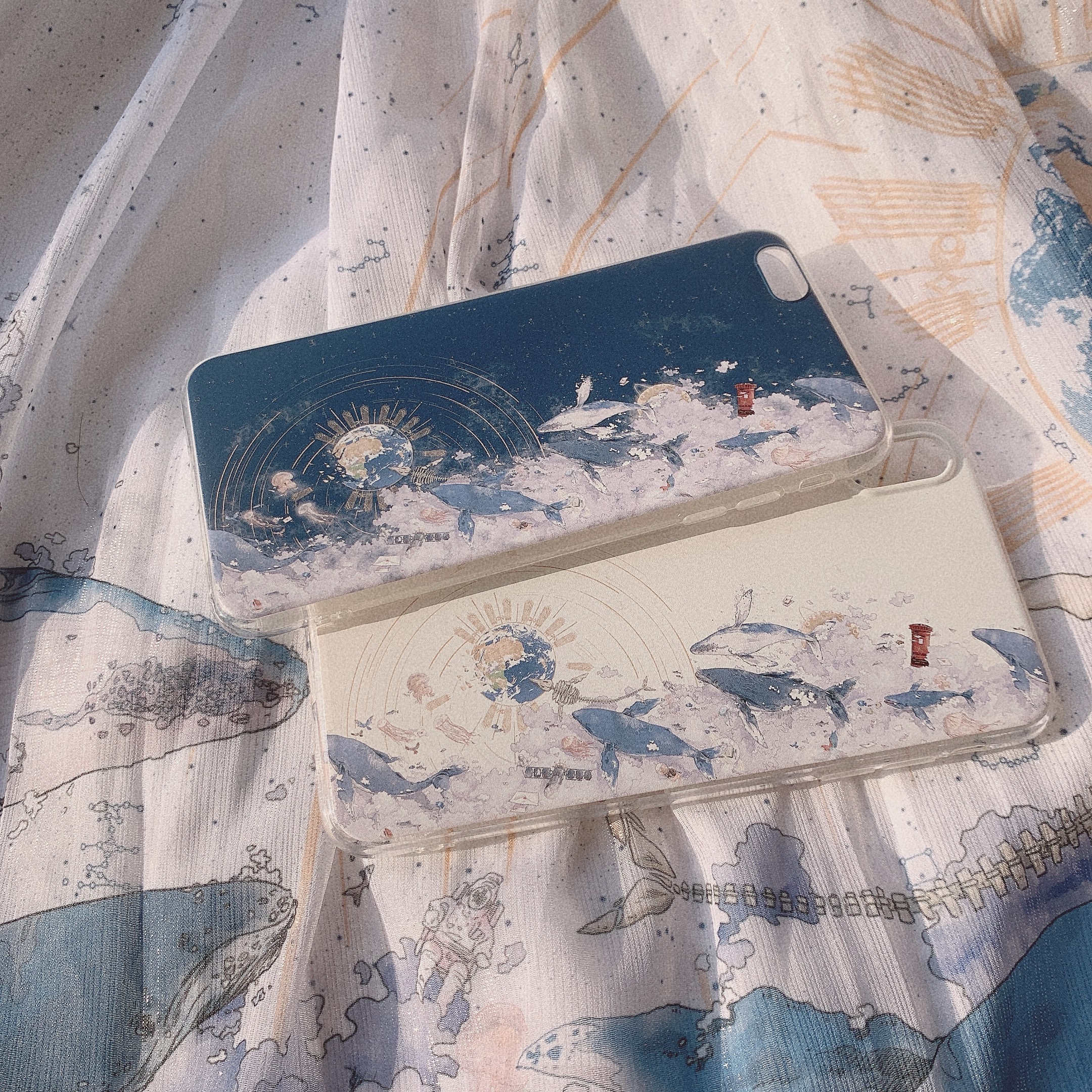 (Everything Silent to Mystery) TPU Transparent Frosted Black Edge Soft Shell Suitable for 500 Android Apple Model