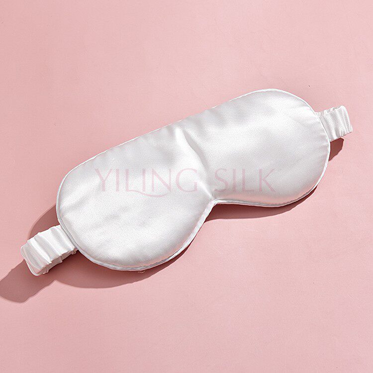 22 mmereal silk blindfold non steam pure color mulberry silk eye photo Silk eye film adjustable tightness and upgrade