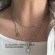 Серебряная цепочка, подвеска, комплект