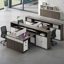 Staff Desk 2 4 6 Artificial position Screen Office Staff Booth Desk Chair Combination Brief Modern