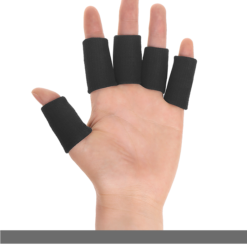 Bóng rổ thể thao ngón tay bóng chuyền knuckle găng tay chống trượt thở ngón tay bảo vệ ngón tay chuyên nghiệp bộ 10 Gói băng đầu gối khi nhảy