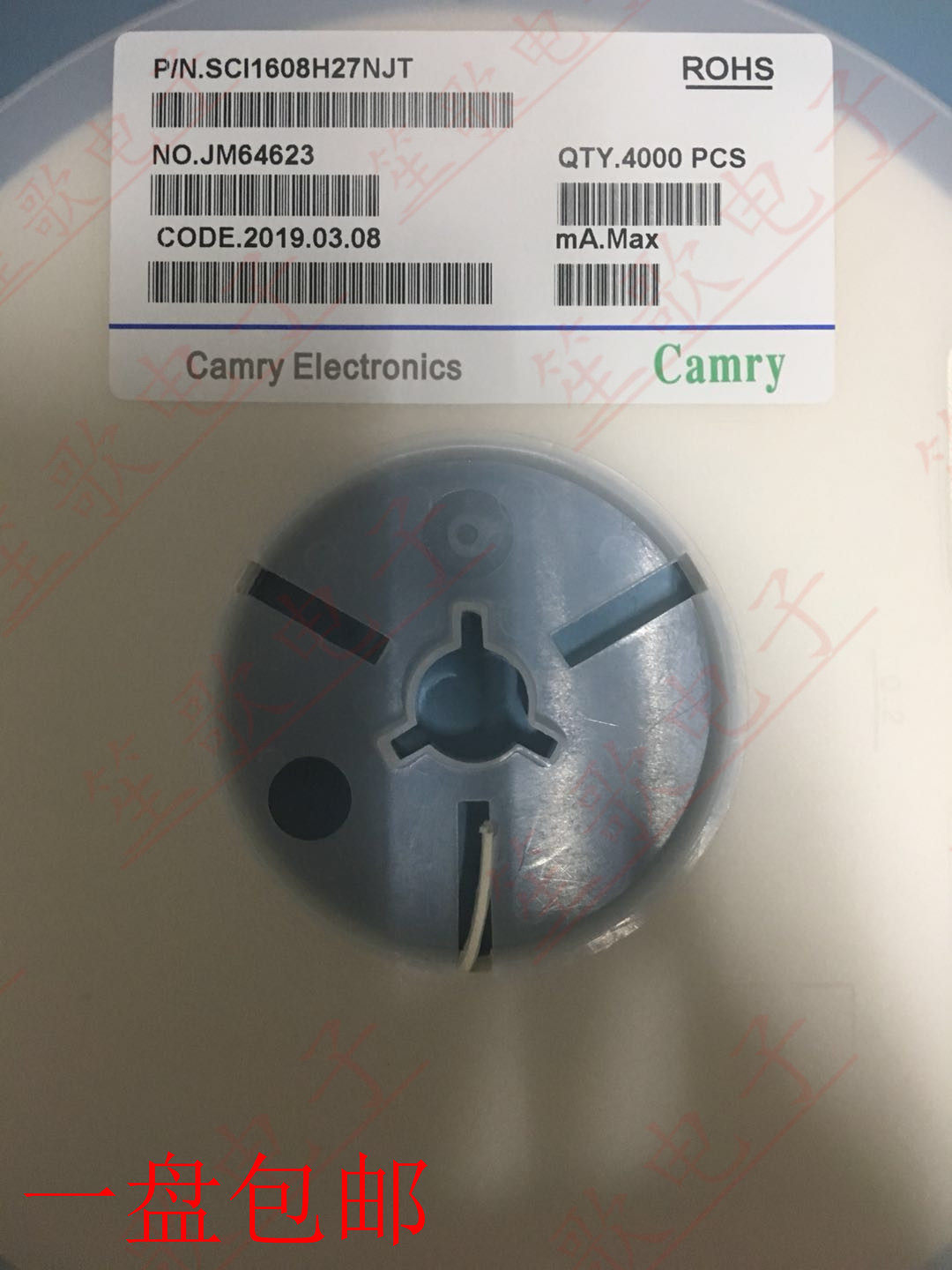 Camry SCI1608H27NJT SMD High Frequency Stacked Inductor 0603 27NH 5% 300MA 4K Pack