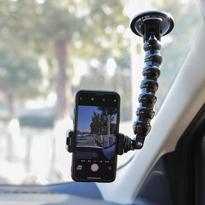 Vehicular mobile phone suction cup holder shake-up shooting driving first view suction cup holder co-pilot suction cup holder