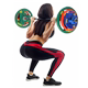 Three-hole hand grip gym men's suit rubberized barbell
