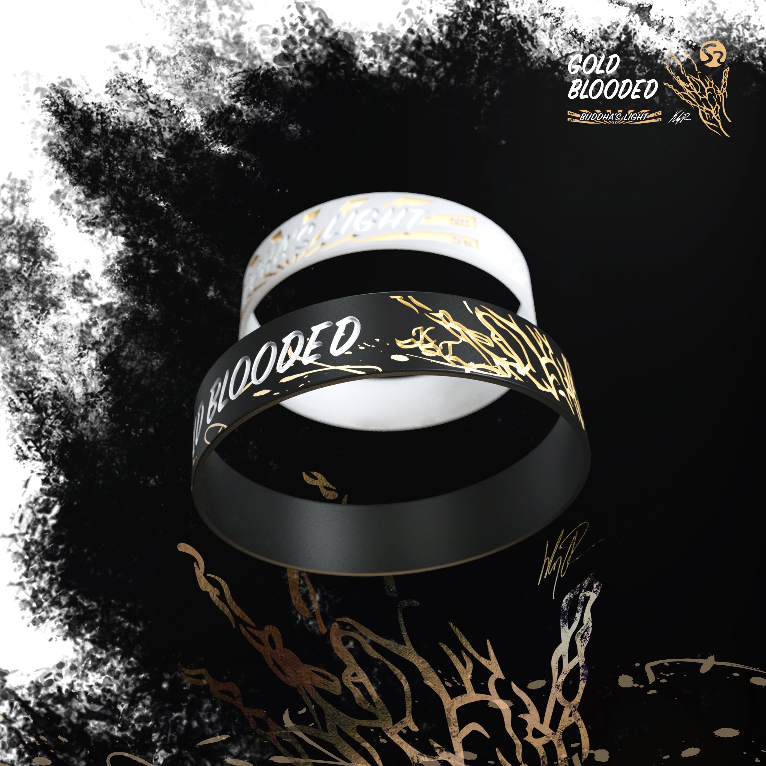 SAMPLE sample original Clay Thompson Golden Blood Series Basketball Bracelet Flower Brother Around Gift