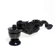 Bonengtang Taiwan Bo Yuan Ge Buddhist supplies Teak black faucet hand stove Dragon carving hand stove Dragon